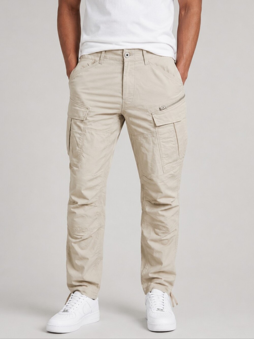 NWT G-Star RAW Rovic Zip 3D Beige Cargo Pants 36x32